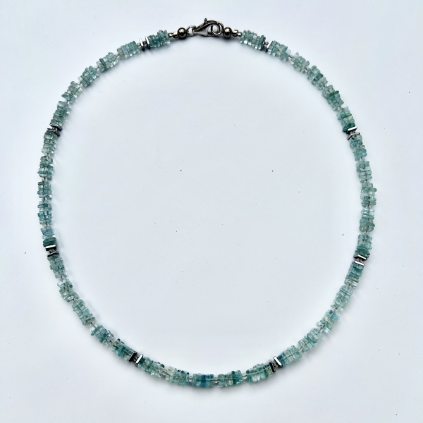 Collier Meeresblau